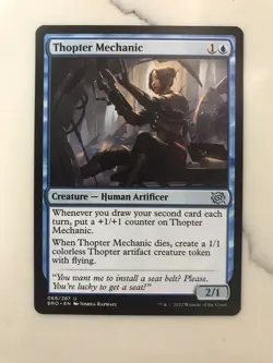 Thopter Mechanic MTG Magic the Gathering Card NM Near Mint Brothers War BRO - Image 1