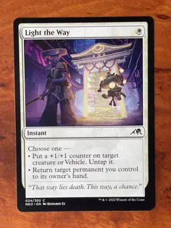 Light the Way MTG Magic the Gathering Card NM Near Mint NEO - Image 1