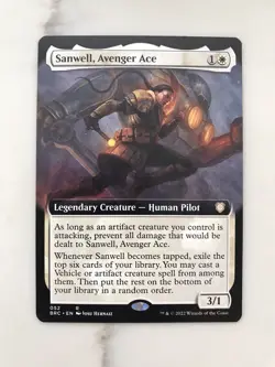 Sanwell Avenger Ace Extended Borderless MTG Magic the Gathering Card NM Mint BRC - Image 1