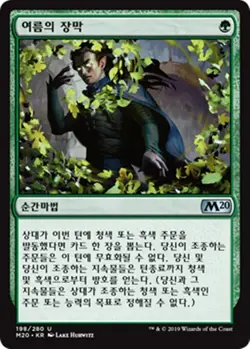 [NM] MTG Korean, Core Set 2020, 1 x Veil of Summer - Image 1