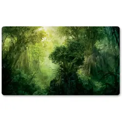 Green Mana Forest - Magic The Gathering Playmat TCG CCG MTG Playmat - Image 1
