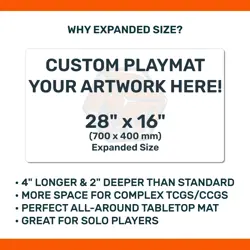 Custom 28x16 Board Game Playmat Personalized Tabletop TCG Card Mat MTG Pokemon - Image 4