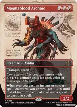 Magmablood Archaic (Borderless) [SOS - 295] - NM TCG MTG - Image 1