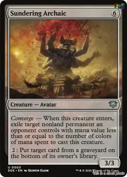 Sundering Archaic [SOS - 3] - NM [Foil] TCG MTG - Image 1
