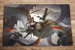Shalai and Hallar Trading Card Game MTG Playmat TCG CCG Mat Free Bag - Image 1