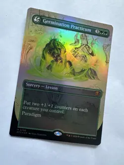 Germination Practicum Foil Borderless Secrets of Strixhaven NM MTG - Image 1