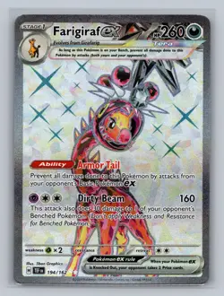 Farigiraf ex 194/162 Ultra Rare Temporal Forces Pokemon NM - Image 1