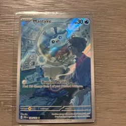 Pokemon TCG Mantyke Card 189/182 Sv04: Paradox Rift - Image 1