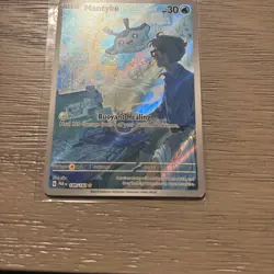 Pokemon TCG Mantyke Card 189/182 Sv04: Paradox Rift - Image 3