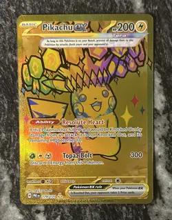 Pokemon TCG Pikachu 179/131 Hyper Rare Prismatic Evolutions Near Mint Holo - Image 1