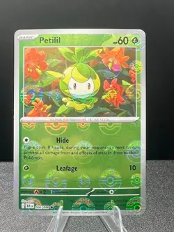 Petilil - Pokeball Pattern - Pokemon TCG - Black Bolt NM/M+ - Image 1
