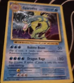Wizards of the Coast Pokemon TCG Gyarados 6/102 Base Set Holo Rare 1999 130HP - Image 1