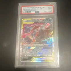 Pokemon Greninja & Zoroark GX Unbroken Bonds #107 Holo PSA 9 2019 English - Image 2