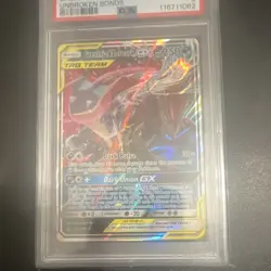 Pokemon Greninja & Zoroark GX Unbroken Bonds #107 Holo PSA 9 2019 English - Image 4