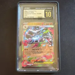 MEGA CHARIZARD X EX Phantasmal Flames Holo Rare #013 CGC Pristine 10 Pokemon - Image 1