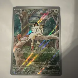 Meowth 106/094 Illustration Rare Pokemon Tcg Phantasmal Flames - Image 1