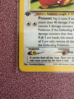 Delibird 5/64 1ST Edition 2001 Neo Revelation Holo Foil Pokemon LP/Excellent - Image 2