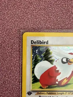 Delibird 5/64 1ST Edition 2001 Neo Revelation Holo Foil Pokemon LP/Excellent - Image 4