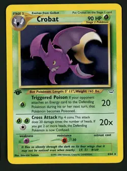 Crobat DMG 4/64 - 1st Edition Holo - Neo Revelation - Pokemon - Image 1