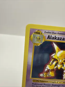Pokemon TCG Alakazam 1/102 Base Set Shadowless Holo Rare 1999 WOTC VTG - Image 2