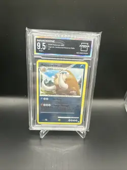 Mamoswine 9/146 2008 Pokemon Diamond & Pearl Legends Awakened Holo Swirl - Image 3