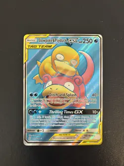 Pokemon TCG Slowpoke & Psyduck GX Tag Team Full Art 217/236 Unified Minds NM - Image 1