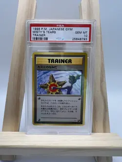 Misty's Tears PSA 10 Gem Mint Pokemon 1998 Japanese Gym Deck Banned - Image 1
