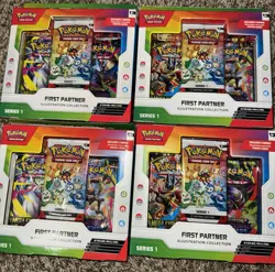Pokemon TCG First Partner Illustration Collection Series 1 LOT OF 4 New/Sealed - Image 1