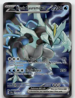 BLACK KYUREM EX 218/191 ULTRA RARE SURGING SPARKS POKEMON NEAR MINT - Image 2