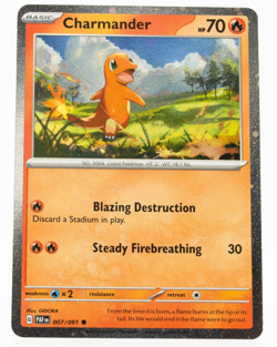 Charmander Pokemon Paldean Fates 007/091 Cosmos Holo NM - Image 1