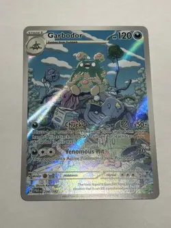 Pokemon Garbodor 204/182 SV04 Paradox Rift Illustration Rare Holo 2023 - Image 1