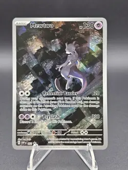Mewtwo Holo Art Rare SV2a: Pokemon Card 151 183/165 NM - Image 1