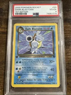 Pokemon Dark Blastoise Holo Rare TCG Card 3/82 PSA 5 - Image 1