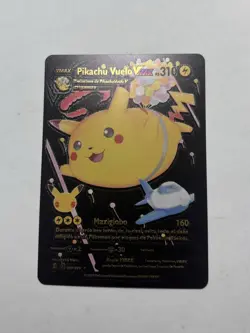 Flying Pikachu Vmax Black Foil Fan Art Display Card NM - Image 1