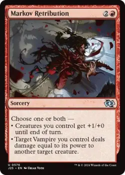 Markov Retribution - Light Play MTG Foundations Jumpstart - Image 1
