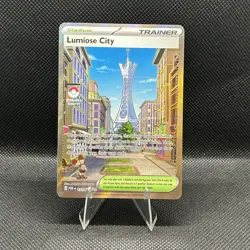 Lumoise City 111 Perfect Order Double Holo Rare Full Art Pokemon Card - Image 1