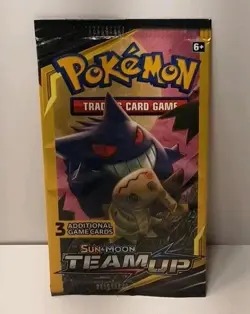 (4x Sealed) Pokemon Sun and Moon Team Up 3 Card Mini Booster Pack - Full Art Set - Image 3