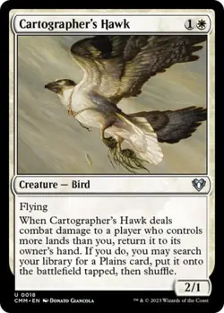 Cartographer's Hawk -Foil Near Mint MTG Commander Masters - Image 1