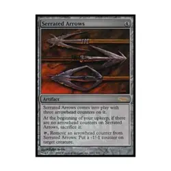 WOTC MtG FNM Promos Serrated Arrows (P) (Foil) EX - Image 1