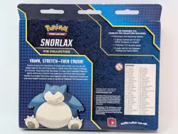 New and Factory Sealed Pokemon TCG Snorlax Pin Collection Box with Promo Card - Image 2