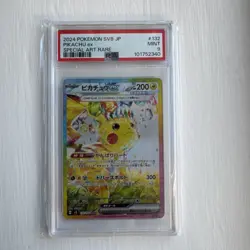 Pokemon Card Pikachu ex 132/106 SAR SV8 Super Electric Breaker Japanese PSA 9 - Image 1