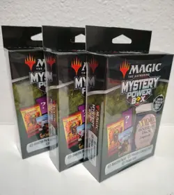 MTG Mystery Power Box Sealed | 2 Booster Packs 1 Foreign Pack 1 Promo. 3 Boxes! - Image 1