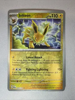 Pokemon TCG Jolteon 29/131 Reverse Holo Scarlet Violet Prismatic Evolutions - NM - Image 1