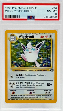 Wigglytuff (1999) Pokemon Jungle #16 – Early Edition Holo | PSA 8 🔥 - Image 1