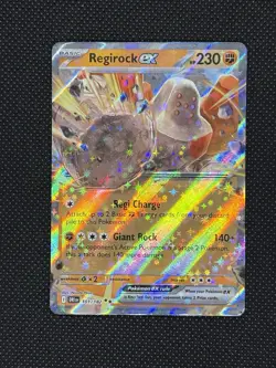 Pokemon TCG REGIROCK EX 101/182 SV Destined Rivals Double Rare - Image 1