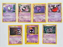 GENGAR FAMILY POKEMON PREMIUM LOT OF 7 SABRINA'S HAUNTER 58/132 GASTLY 109/165 - Image 1