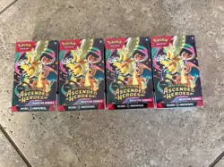 LOT x (4) POKEMON ASCENDED HEROES FACTORY SEALED BOOSTER BUNDLE BOX - Image 1