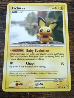 Pichu 93/123 Mysterious Treasures Pokemon MINT - Image 1