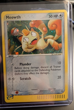 2003 Pokemon Meowth #013 Black Star Promo Holo - Image 3
