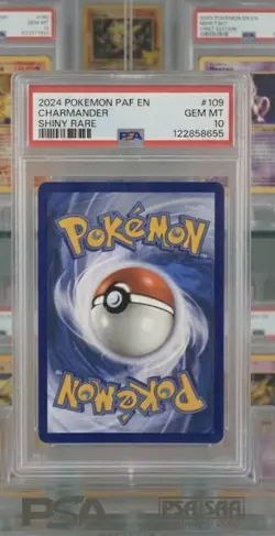 Pokemon Charmander SV: Paldean Fates 109/091 Holo Shiny Rare PSA 10 EN - Image 2